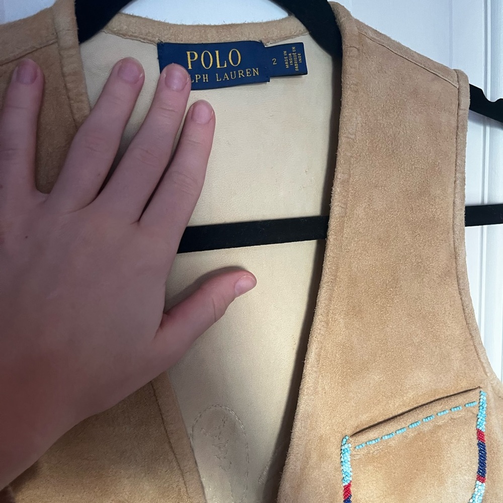 Gorgeous Doe Skin Polo Ralph Lauren Vest